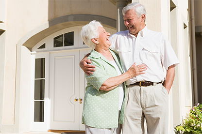 older couple laughing together