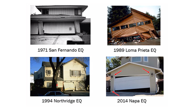 Image: Pomeroy showing earthquake related damage to houses