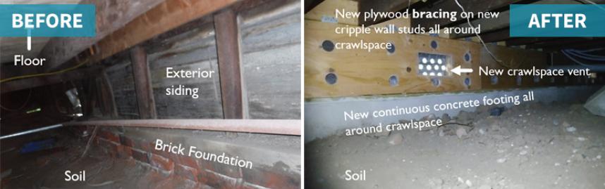 before and after of masonry brick