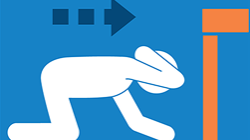 Person taking cover by crawling toward a safe spot during an earthquake