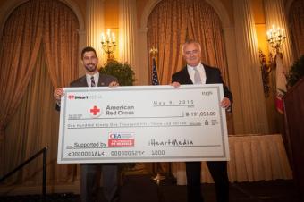 Image: CEA CEO Presents Auction Check to American Red Cross