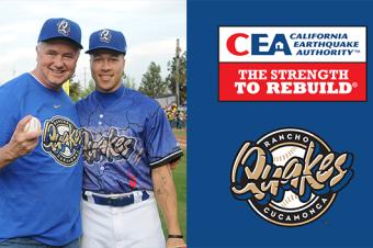 Image: CEA CEO Glenn Pomeroy and Rancho Cucamonga Quakes